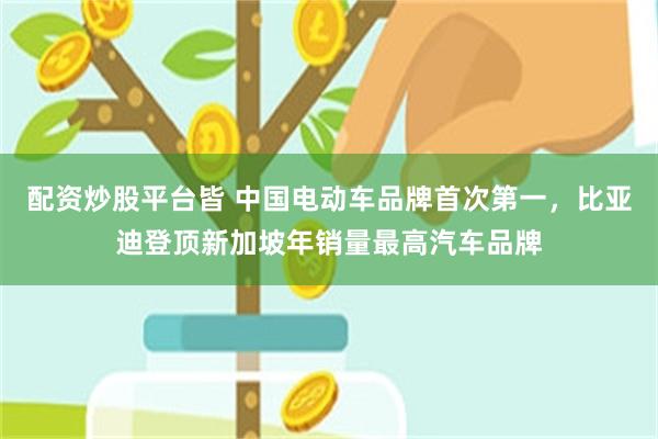 配资炒股平台皆 中国电动车品牌首次第一，比亚迪登顶新加坡年销量最高汽车品牌