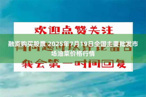 融资购买股票 2025年7月19日全国主要批发市场油菜价格行情