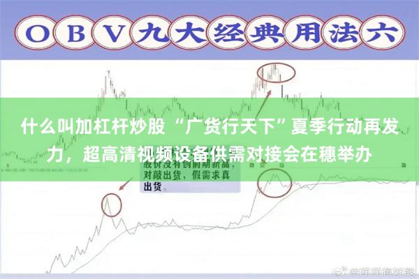 什么叫加杠杆炒股 “广货行天下”夏季行动再发力，超高清视频设备供需对接会在穗举办