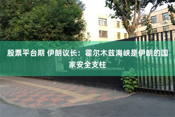 股票平台期 伊朗议长：霍尔木兹海峡是伊朗的国家安全支柱