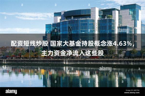 配资短线炒股 国家大基金持股概念涨4.63%，主力资金净流入这些股