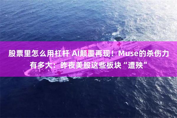 股票里怎么用杠杆 AI颠覆再现！Muse的杀伤力有多大：昨夜美股这些板块“遭殃”