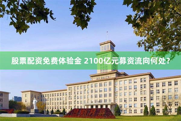 股票配资免费体验金 2100亿元募资流向何处？